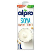 Alpro Soya Unsweetend Long Life Drink 1L (Case of 8)  Adomoo